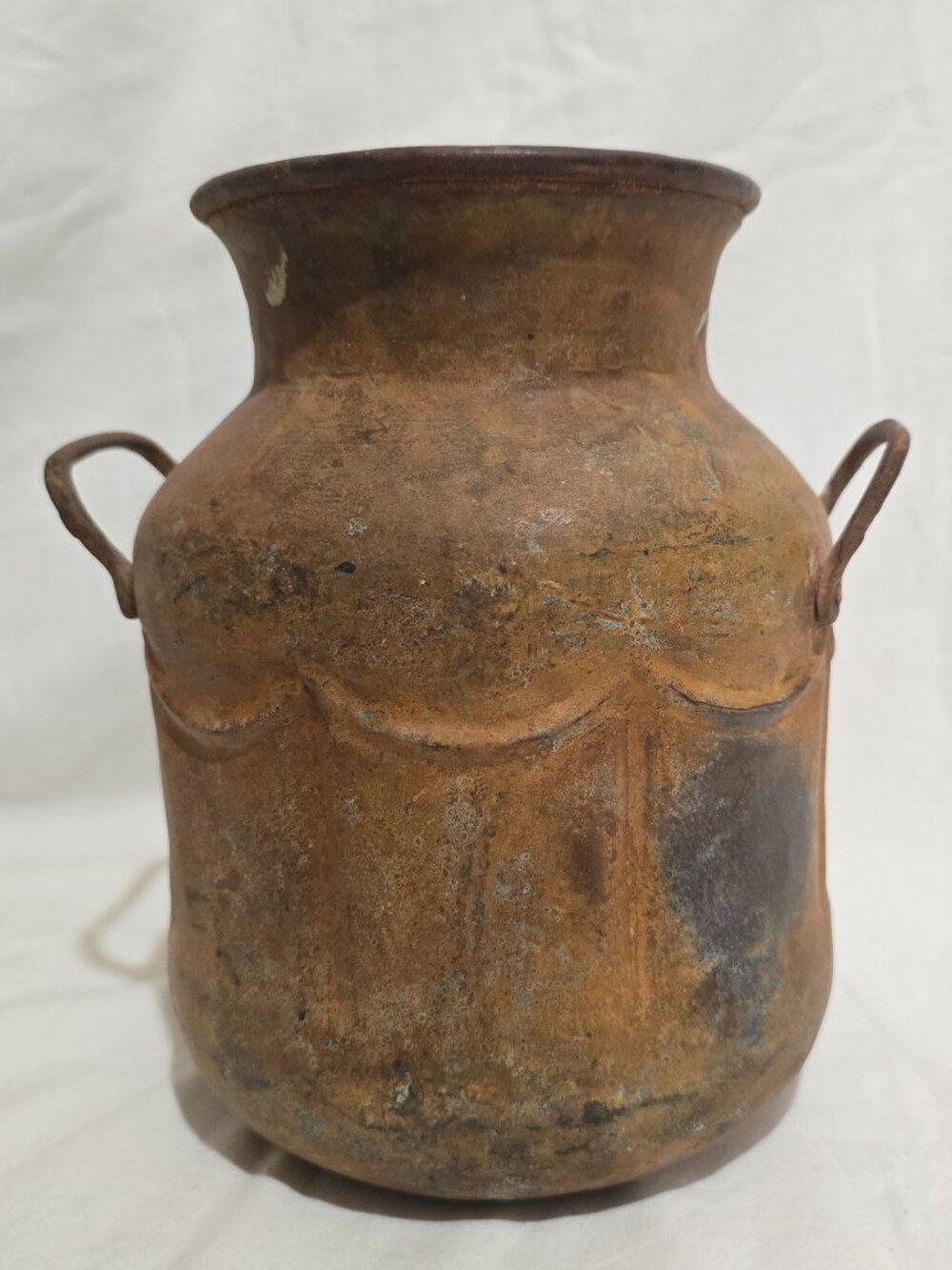 Antique 2 handled Steel Milk / Milking Jug